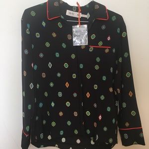 KENZO x H&M silk dress shirt.